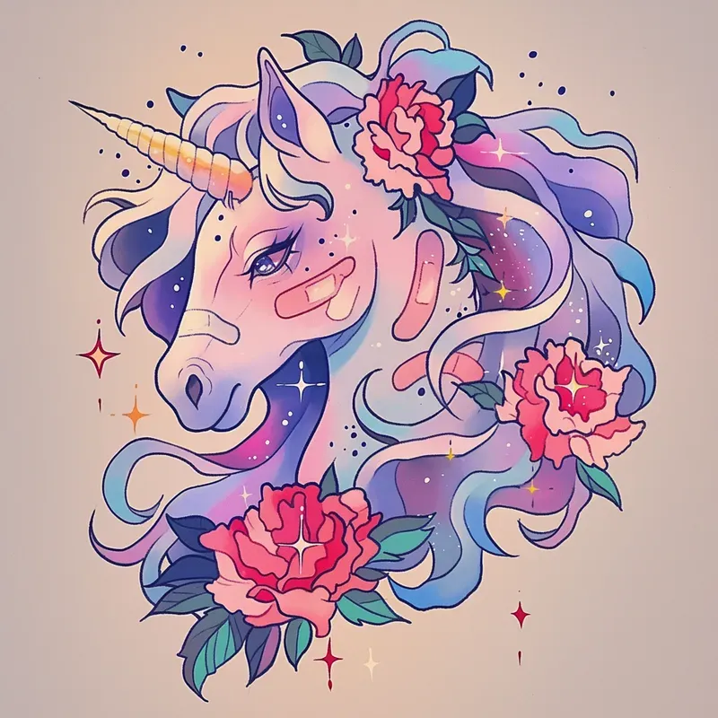 Girly Pastel Tattoo Designs