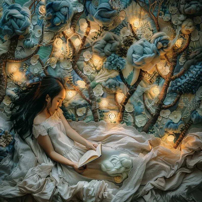 Bedsheet Collage Dreamscapes
