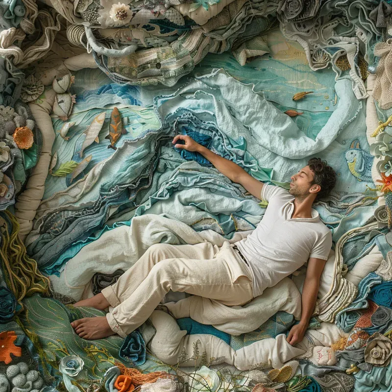 Bedsheet Collage Dreamscapes