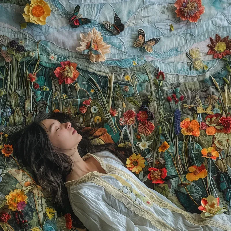 Bedsheet Collage Dreamscapes