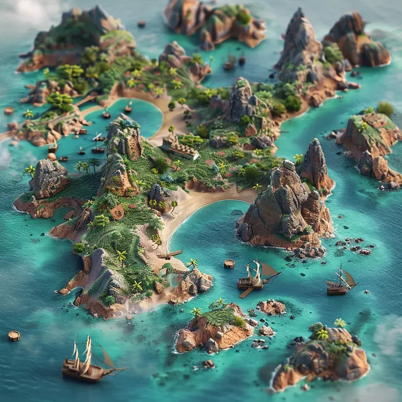 3D Fantasy World Maps