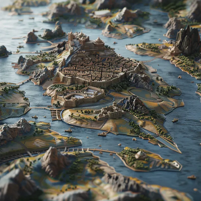 3D Fantasy World Maps