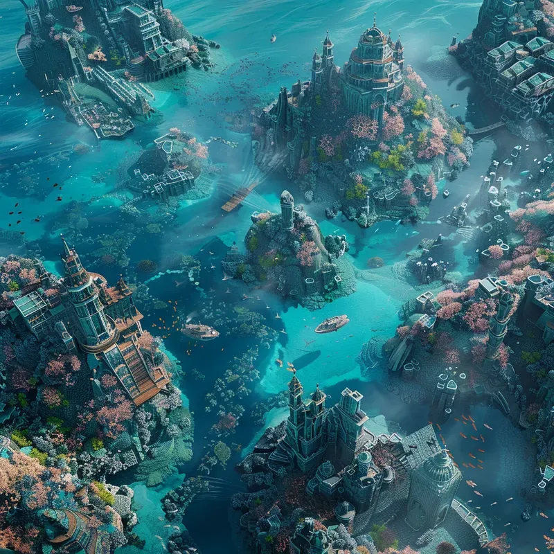 3D Fantasy World Maps