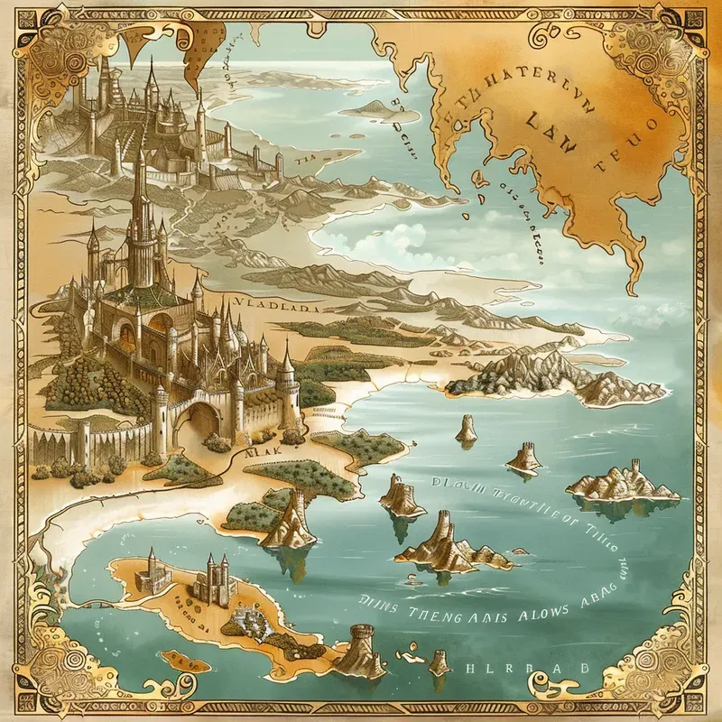 Vintage Fantasy World Maps