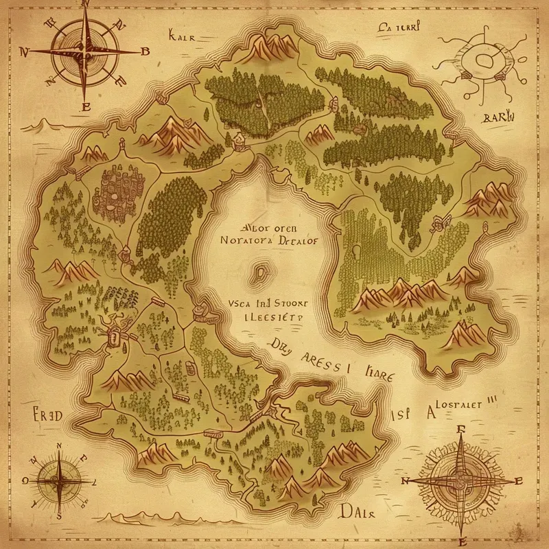 Vintage Fantasy World Maps