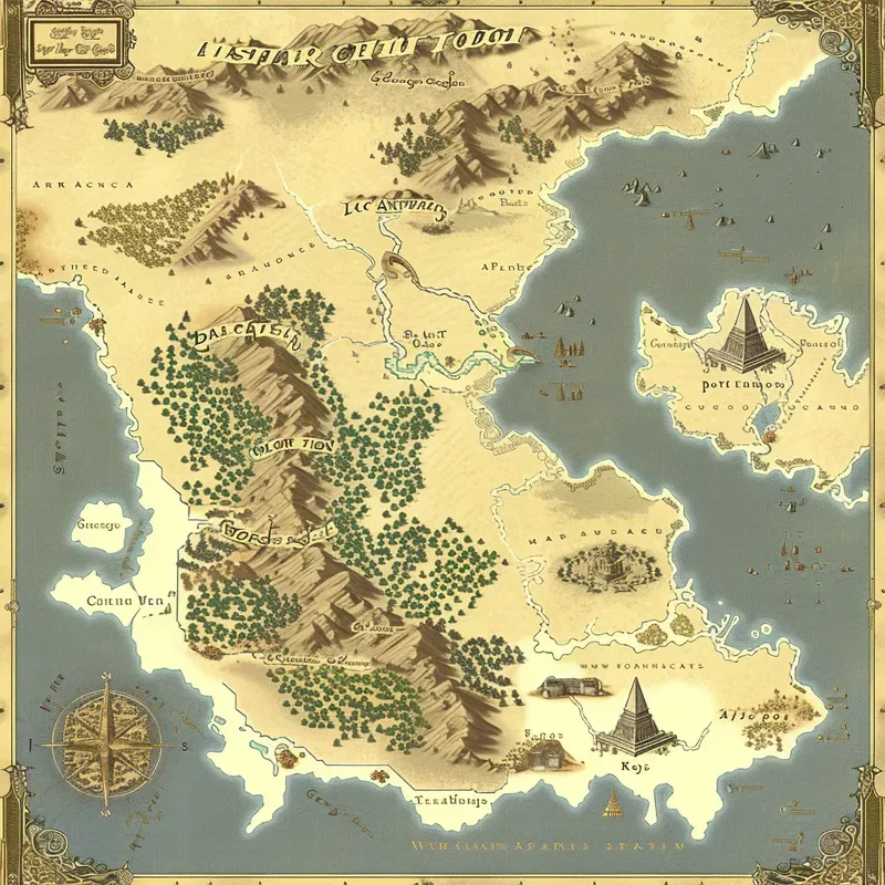 Vintage Fantasy World Maps