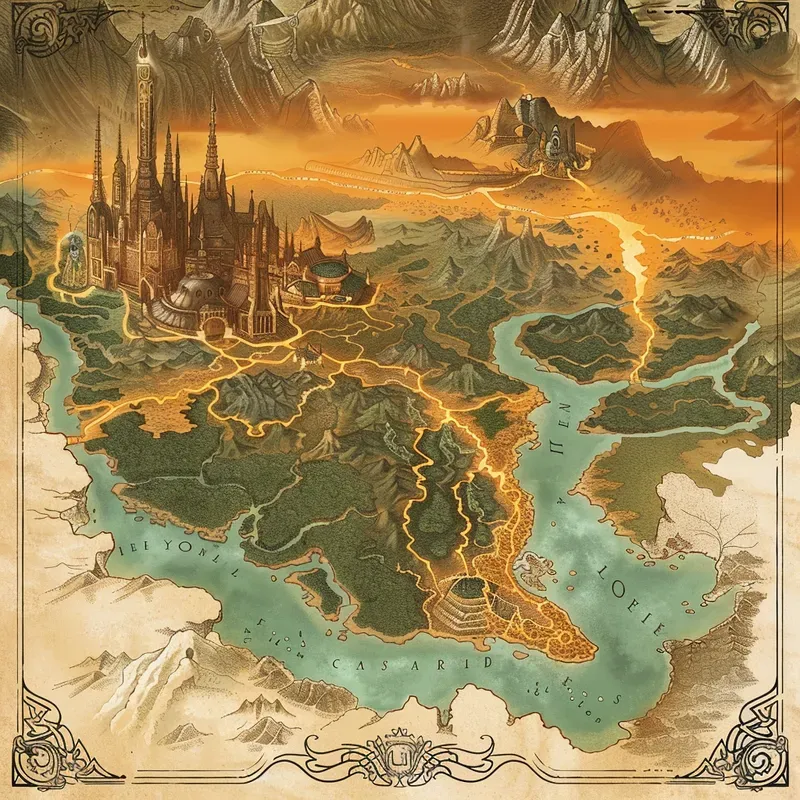 Vintage Fantasy World Maps