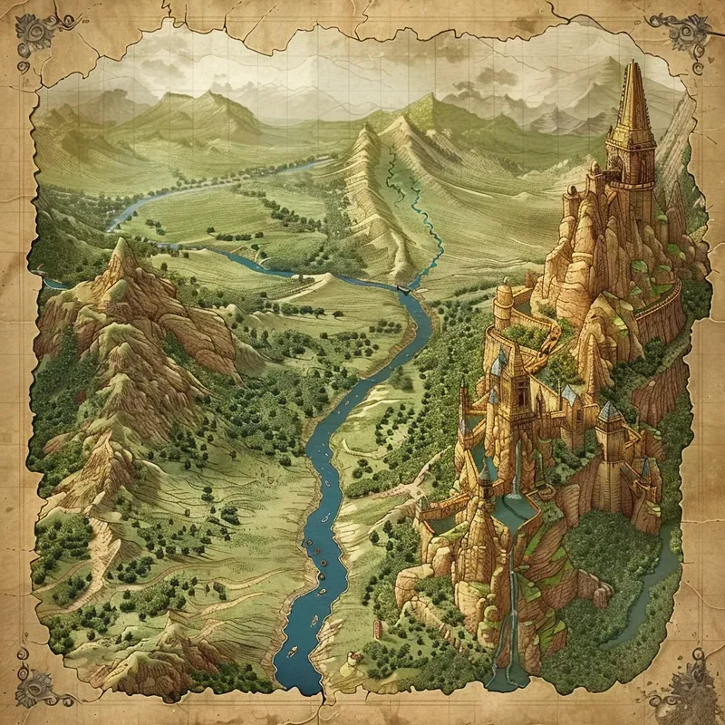 Vintage Fantasy World Maps