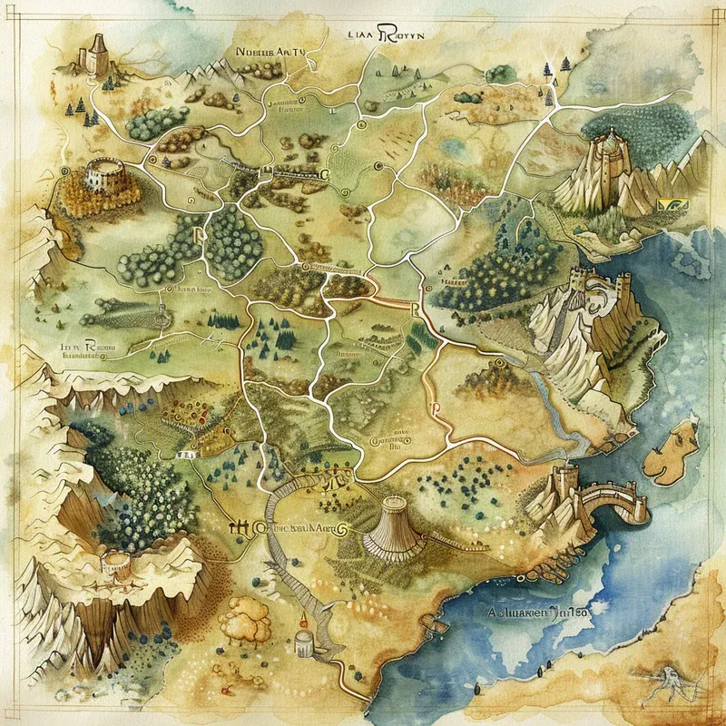 Vintage Fantasy World Maps