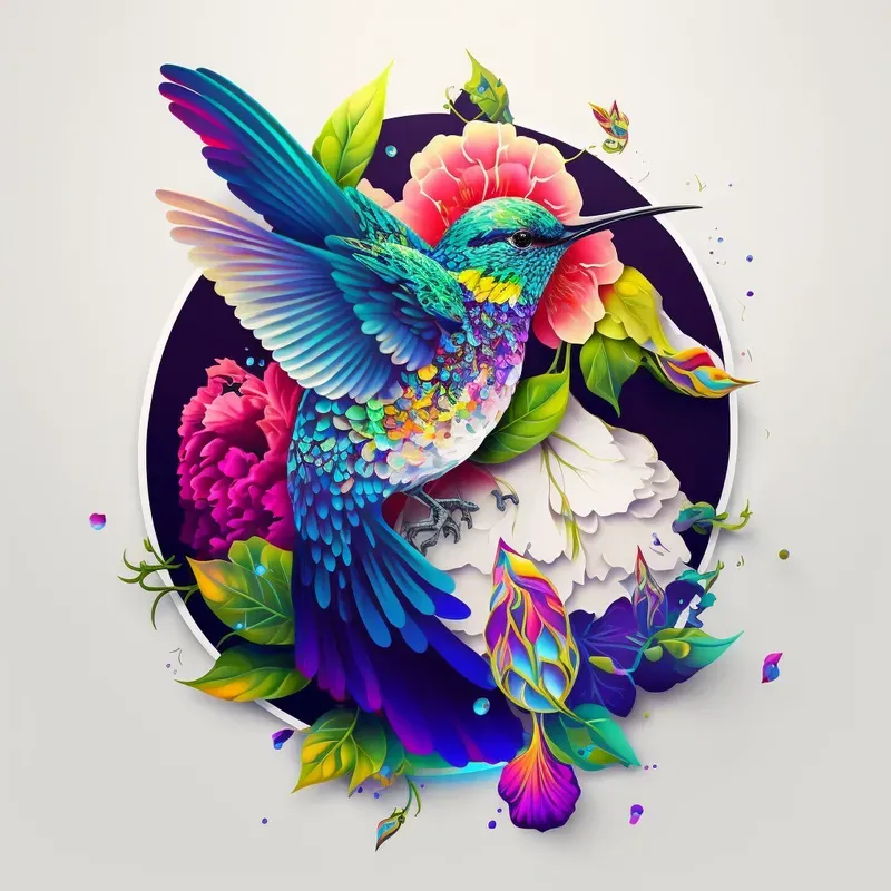 Animals Flower Stickers