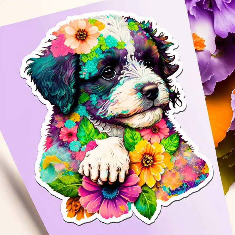 Animals Flower Stickers