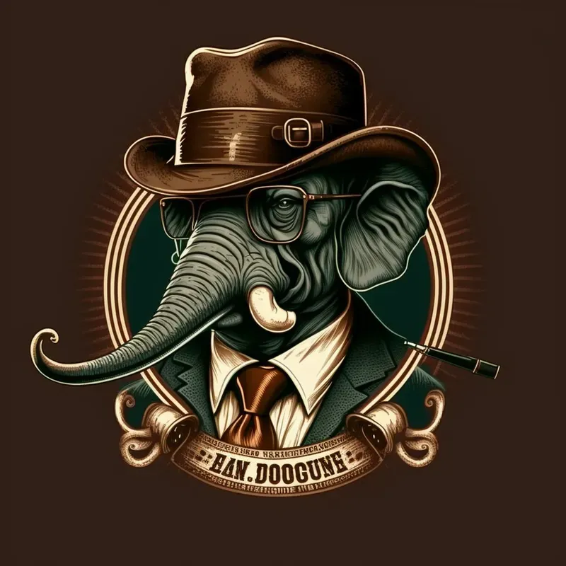 Retro Logos With Animals
