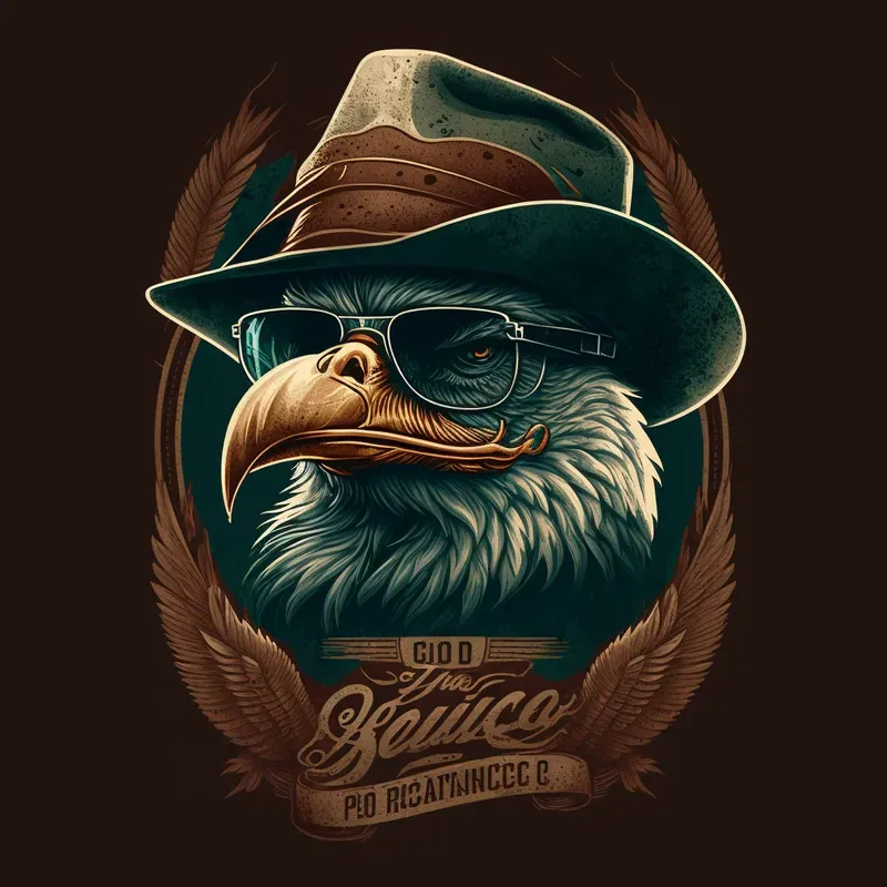 Retro Logos With Animals