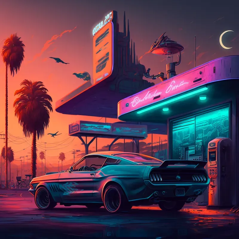 Cyberpunk Car Scenes