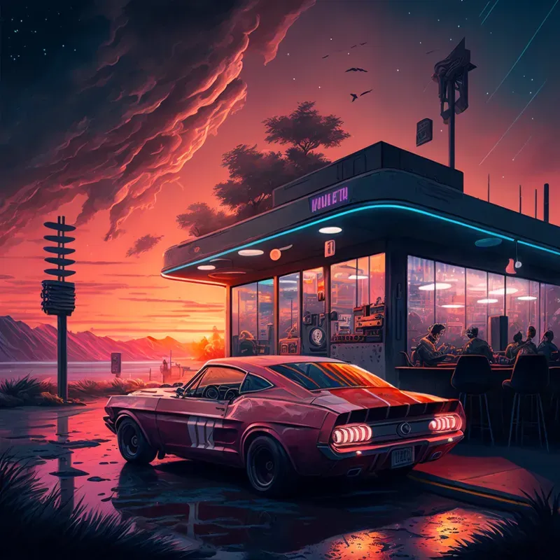 Cyberpunk Car Scenes