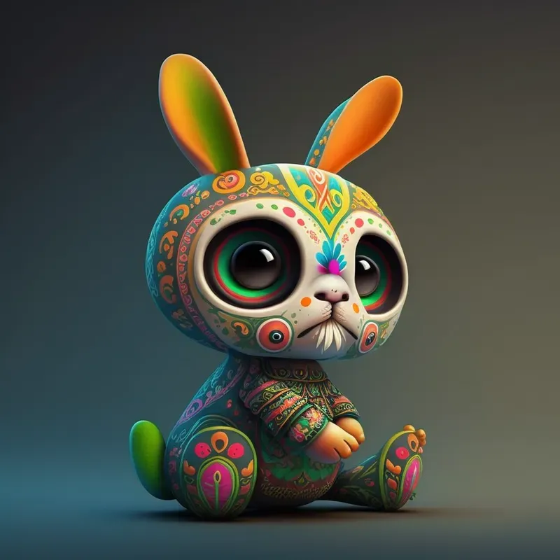 Dia De Muertos Inspired Little Animals