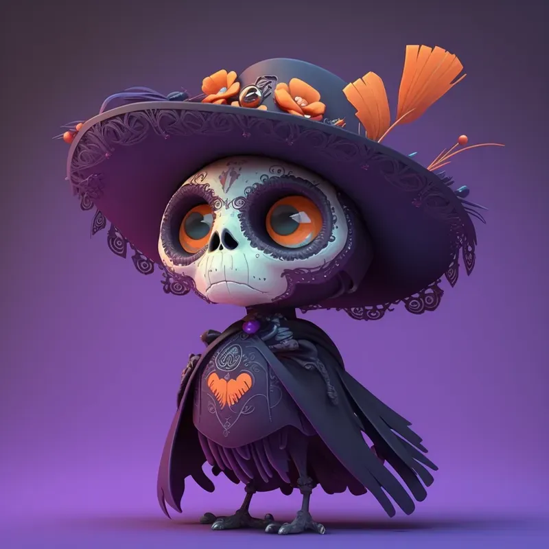 Dia De Muertos Inspired Little Animals