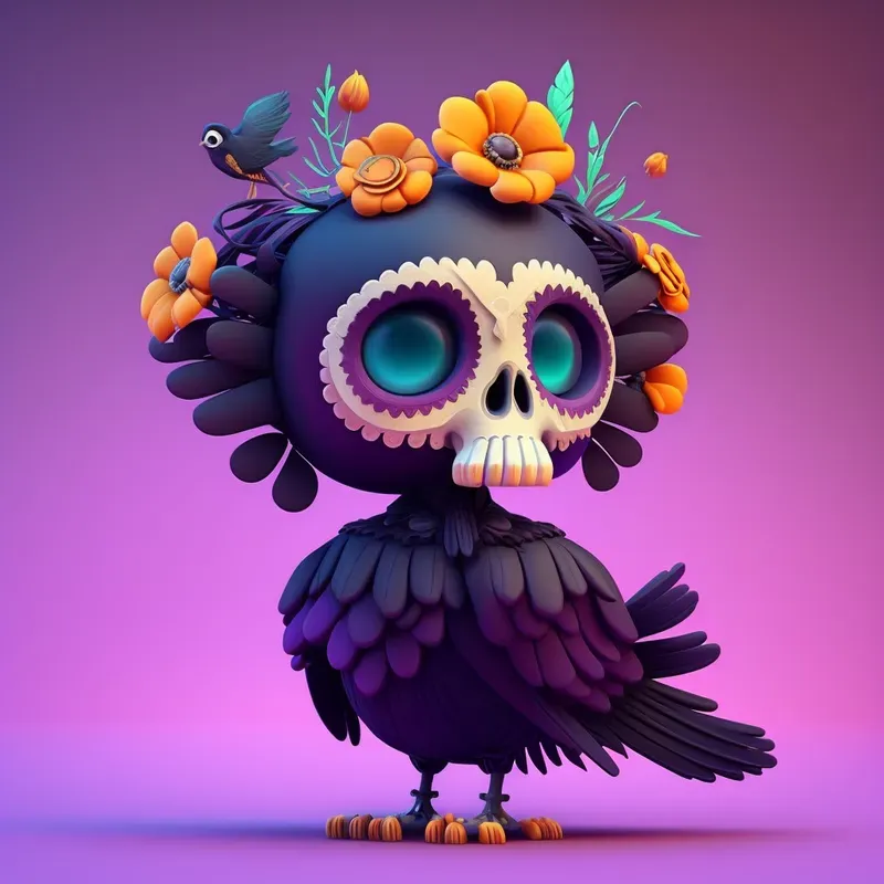 Dia De Muertos Inspired Little Animals