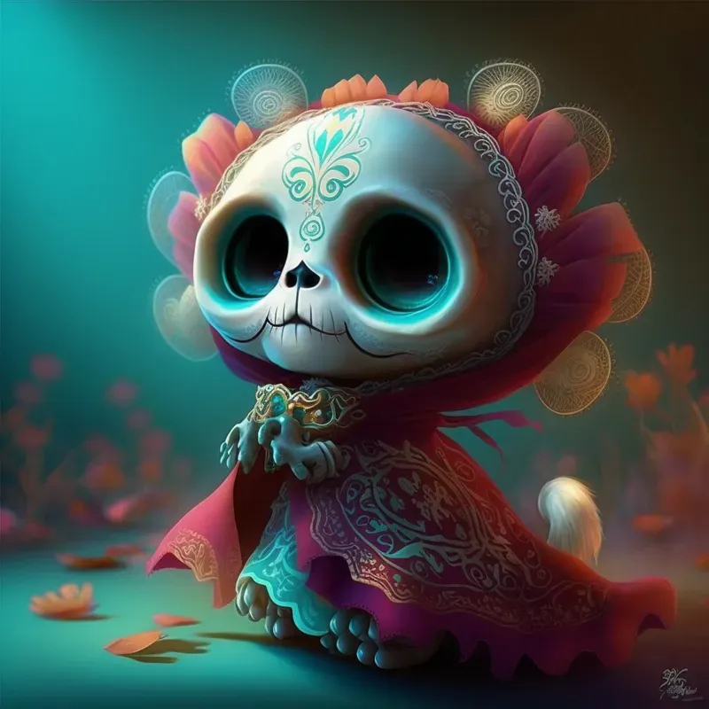 Dia De Muertos Inspired Little Animals