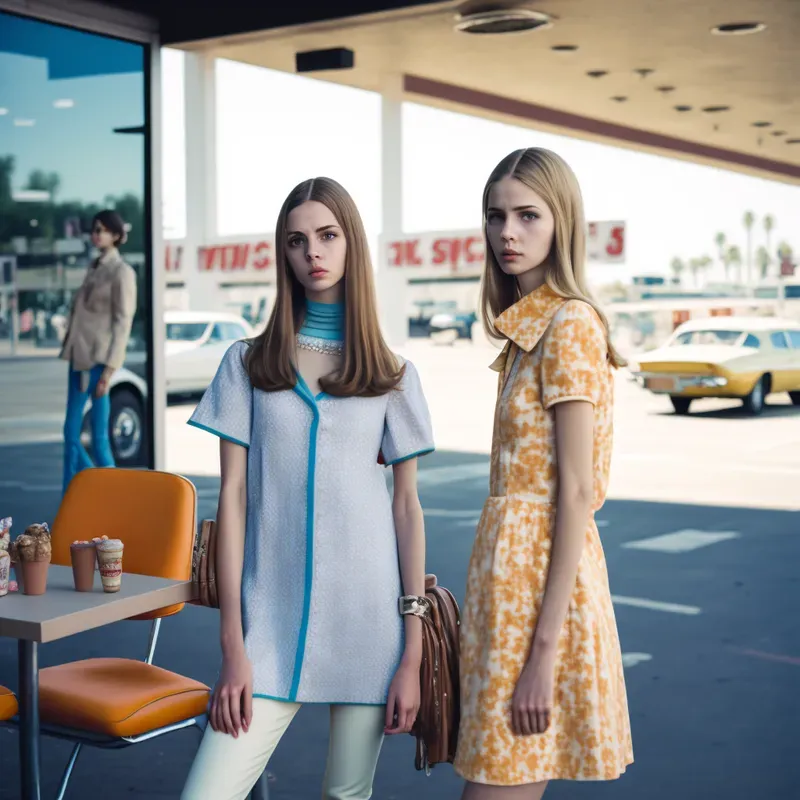 Unique Vogue 1960s Editorial Photographs