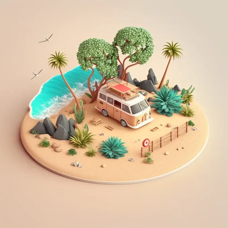 Premium 3D Isometric Landscapes