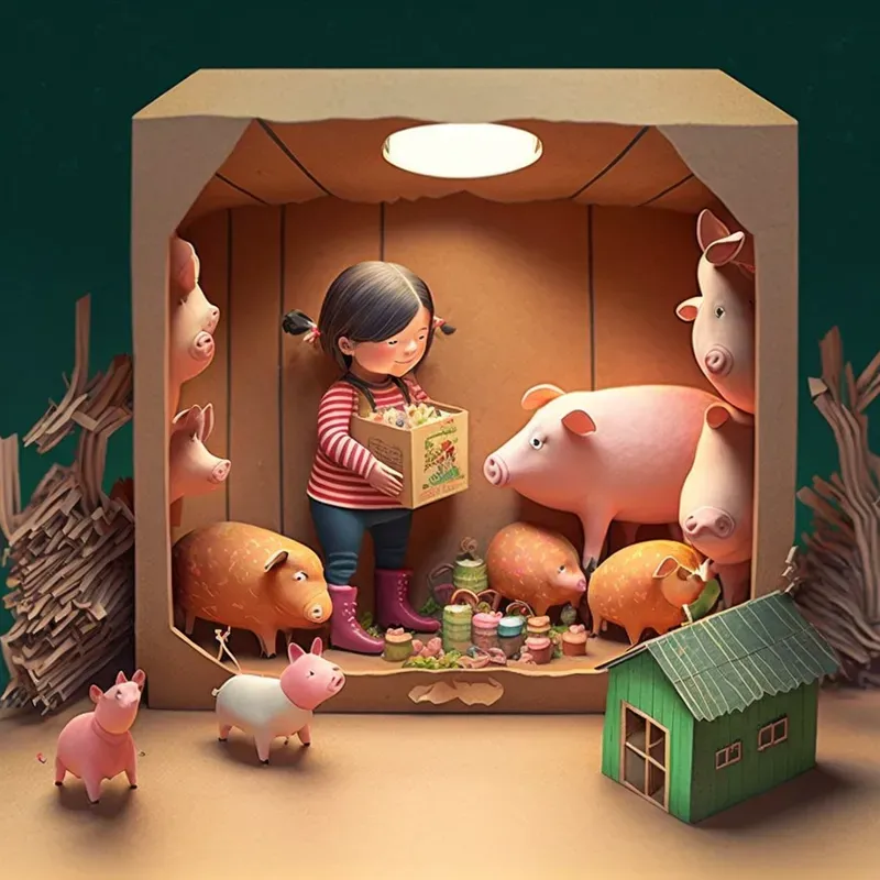 Children Book Illustration Dioramas