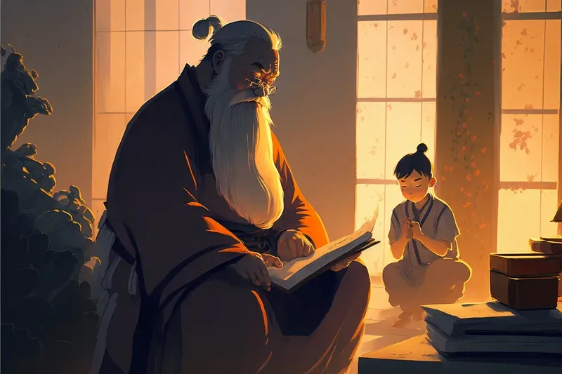 Religious Books Cartoon Illustrations