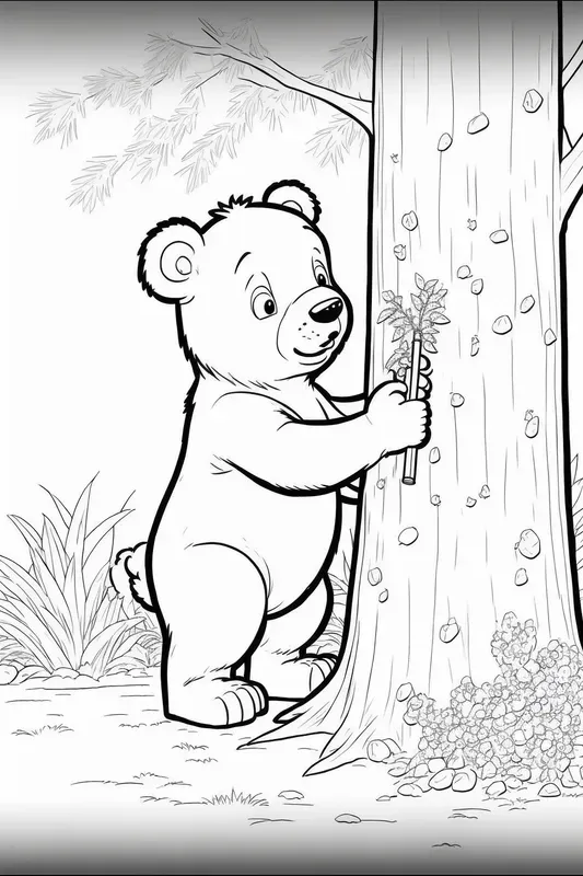 Cute Children Coloring Book