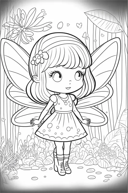 Cute Children Coloring Book