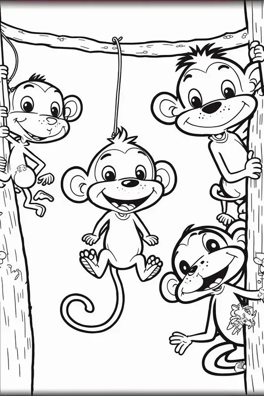 Cute Children Coloring Book