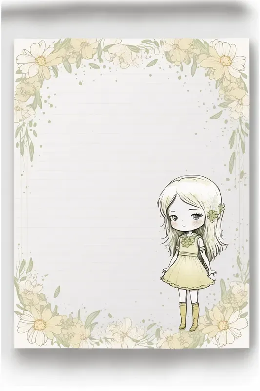 Childrens Watercolor Notebook Pages