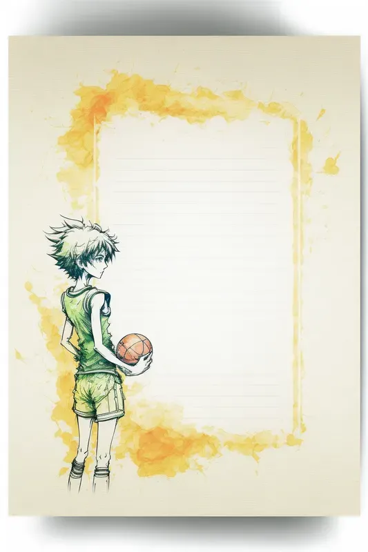 Childrens Watercolor Notebook Pages