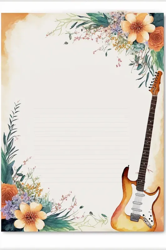 Childrens Watercolor Notebook Pages