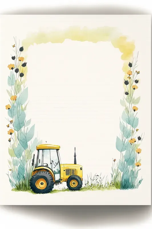 Childrens Watercolor Notebook Pages