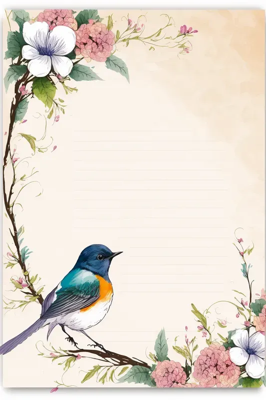 Childrens Watercolor Notebook Pages