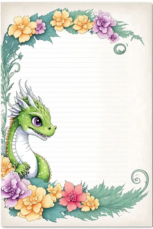 Childrens Watercolor Notebook Pages