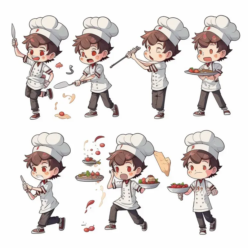 Children Book Characters Multiple Poses
