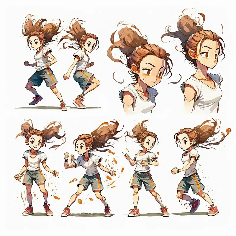 Children Book Characters Multiple Poses