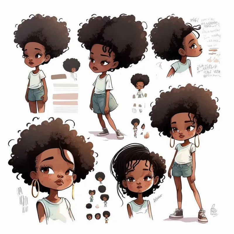 Children Book Characters Multiple Poses