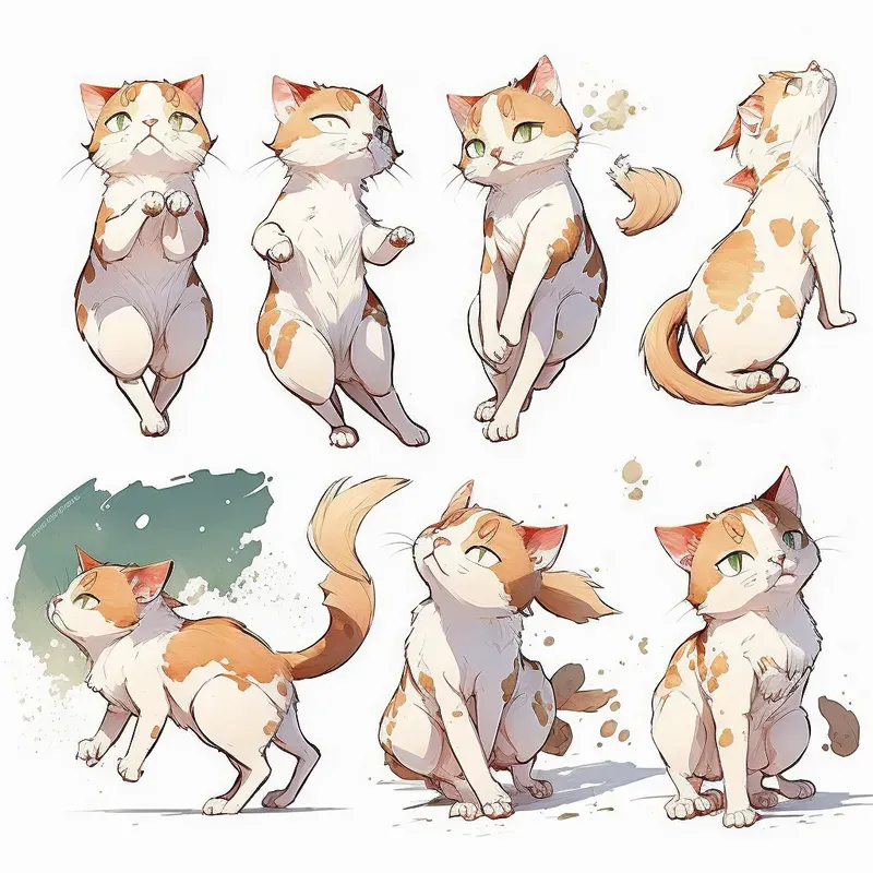 Children Book Characters Multiple Poses