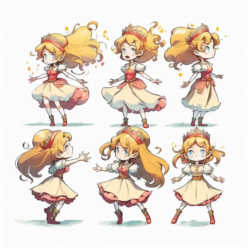 Children Book Characters Multiple Poses