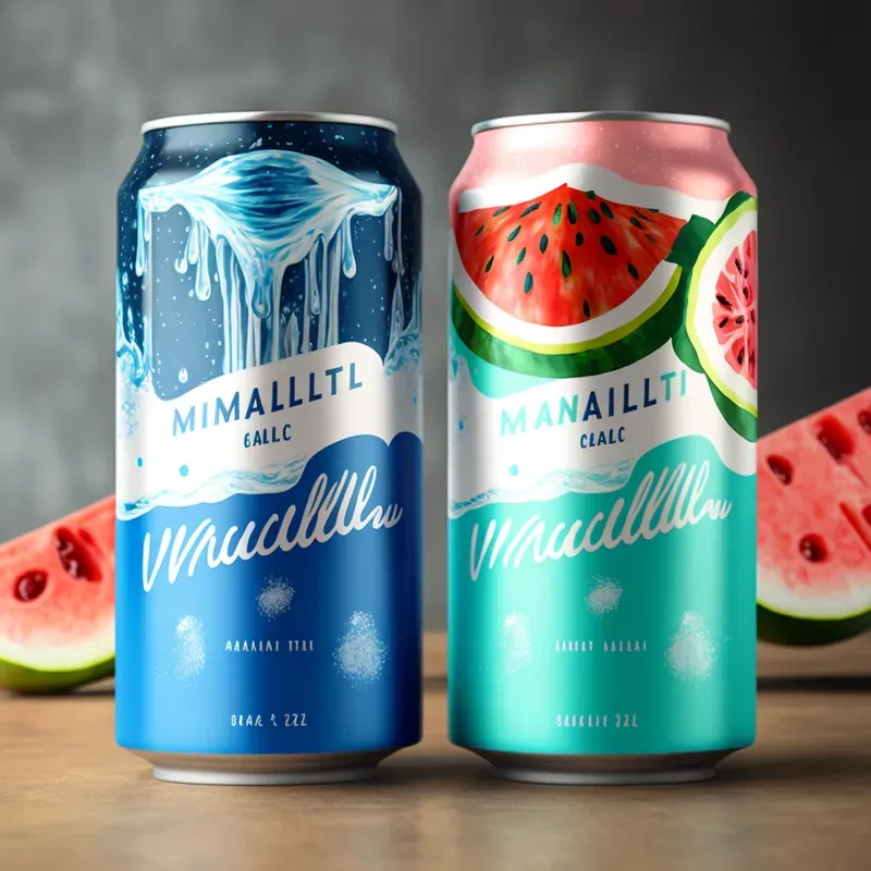 Flavored Water Can Designs
