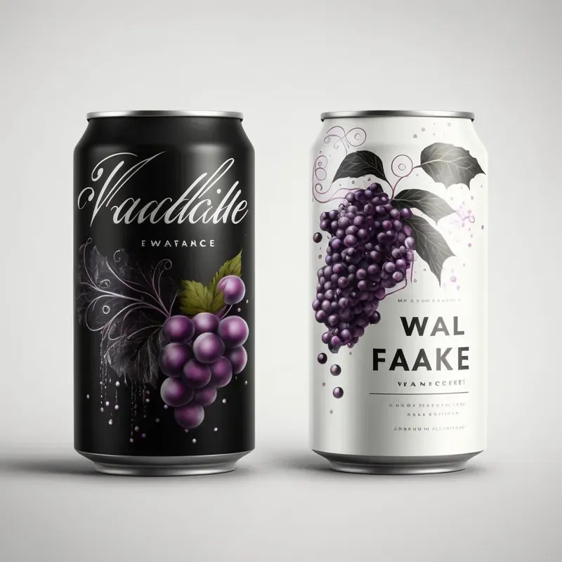 Flavored Water Can Designs