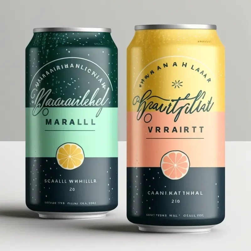 Flavored Water Can Designs
