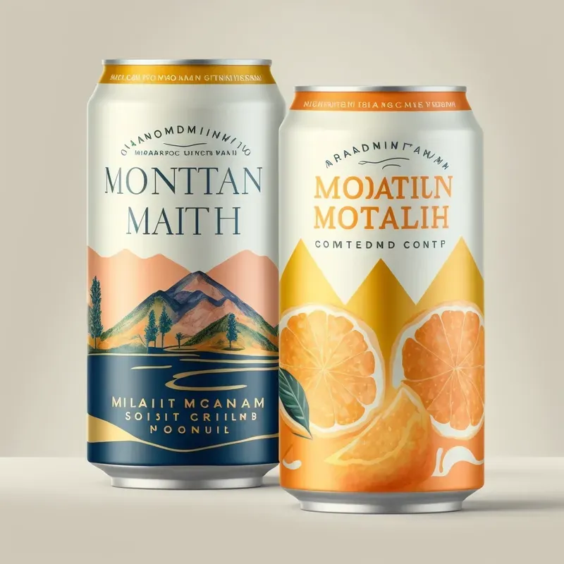 Flavored Water Can Designs