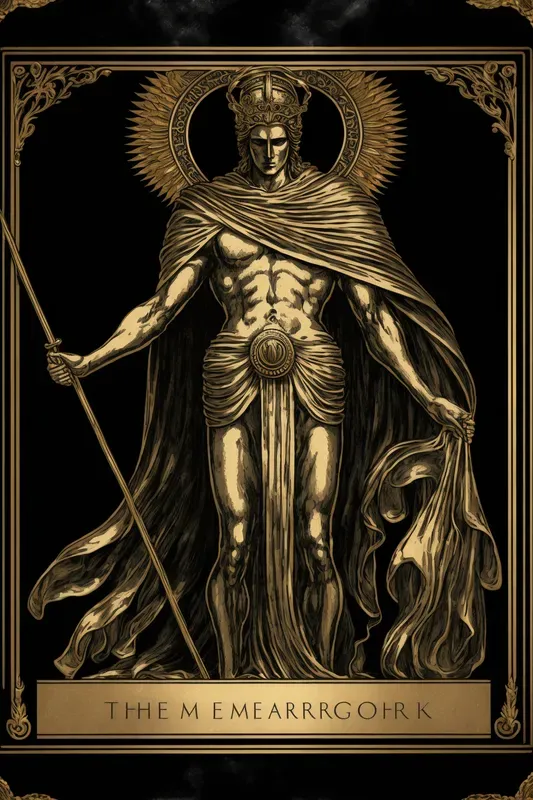 Fantasy Black And Gold Tarot Cards