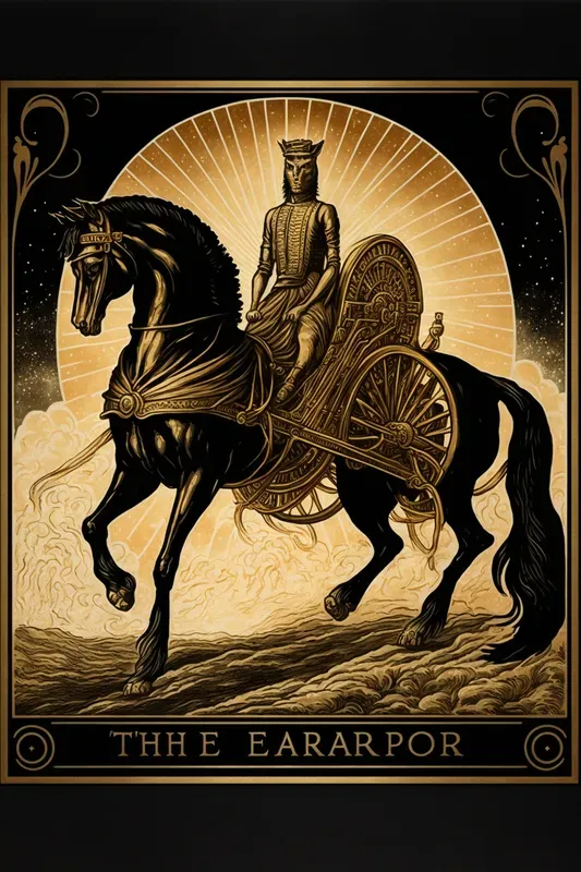 Fantasy Black And Gold Tarot Cards