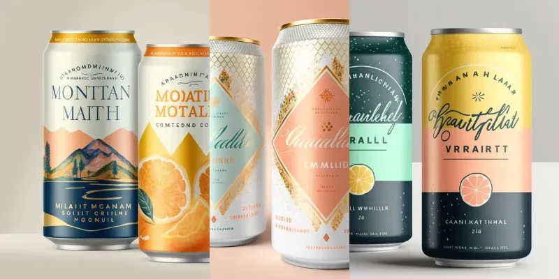 Flavored Water Can Designs generated by undefined