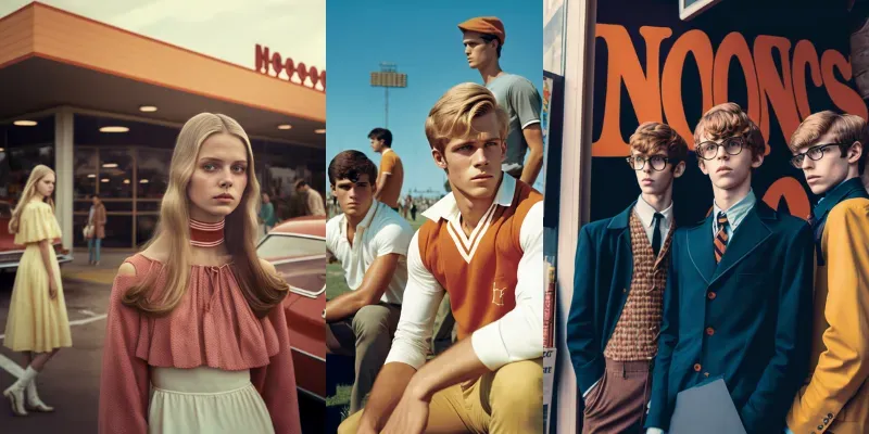 Unique Vogue 1960s Editorial Photographs generated by undefined