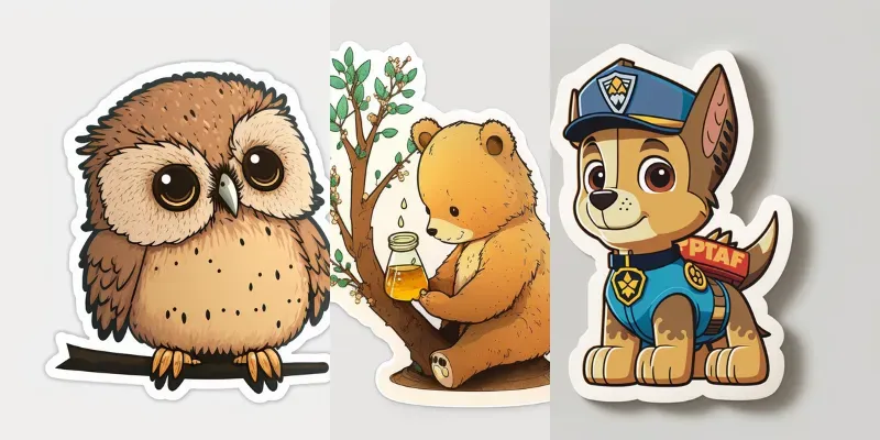 Adorable Stickers generated by undefined